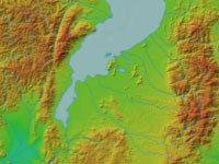 地理院地図(色別標高図)